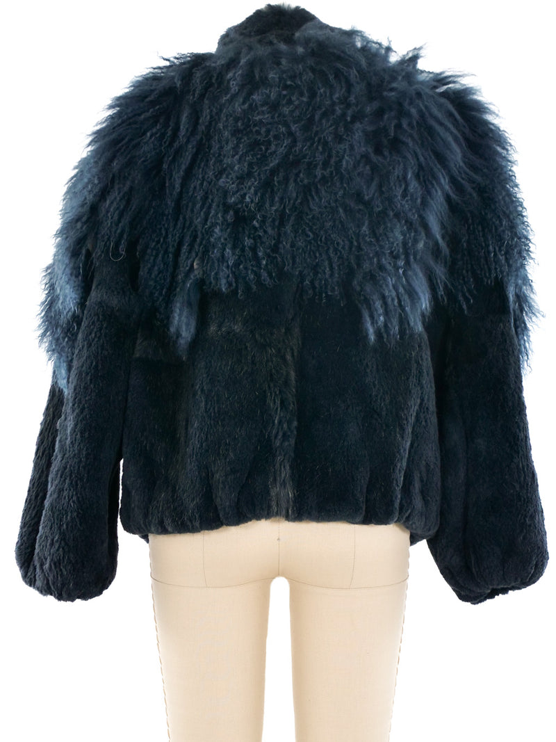 Cropped Sheared Fur Coat Jacket arcadeshops.com