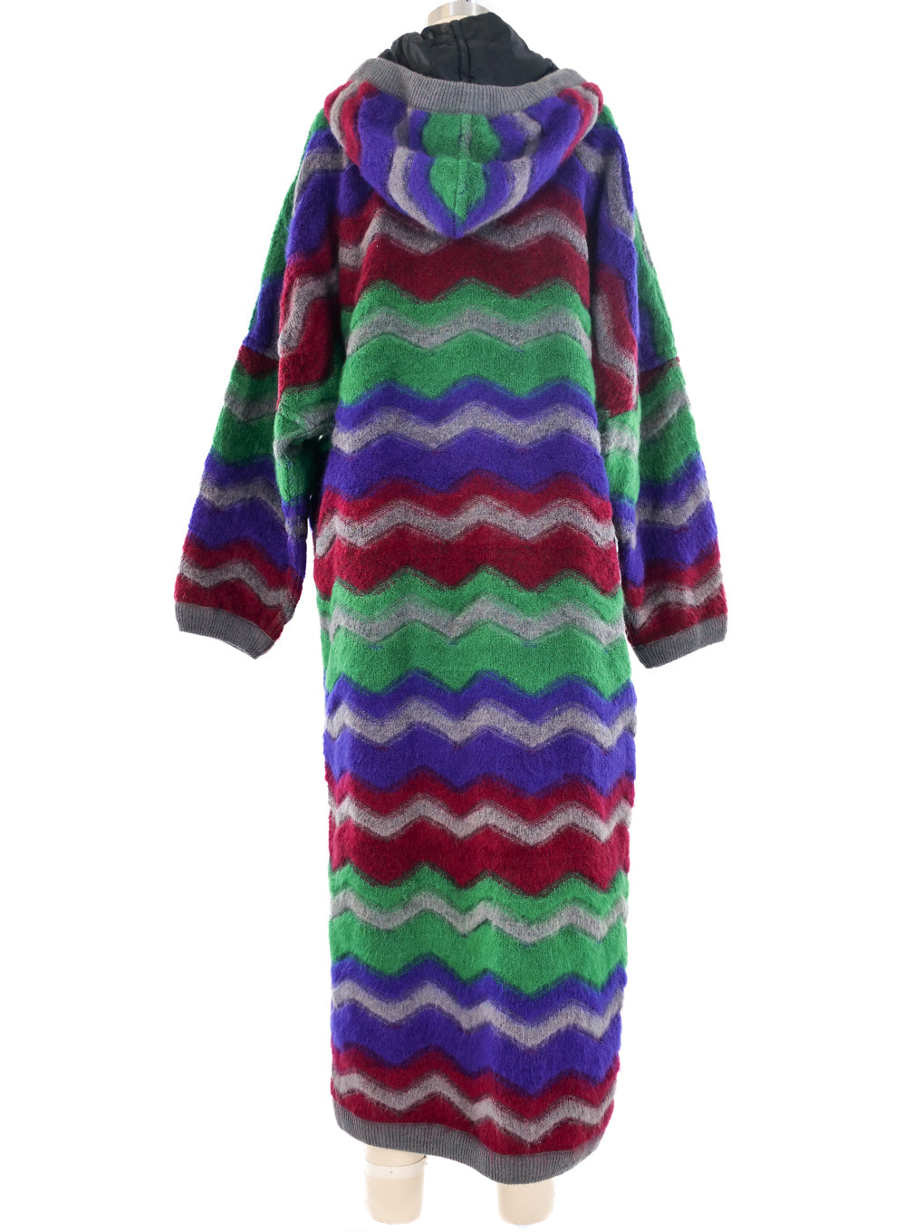 Missoni Reversible Chevron Knit Maxi Coat