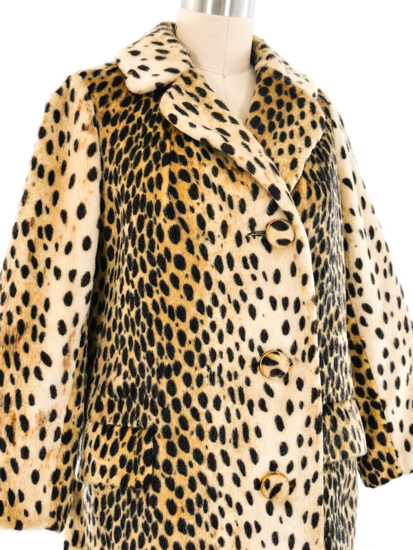 Faux Leopard Coat Outerwear arcadeshops.com
