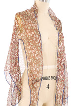 Vivienne Westwood Abstract Leopard Printed Scarf Accessory arcadeshops.com