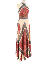 Bandana Printed Jersey Halter Dress Dress arcadeshops.com