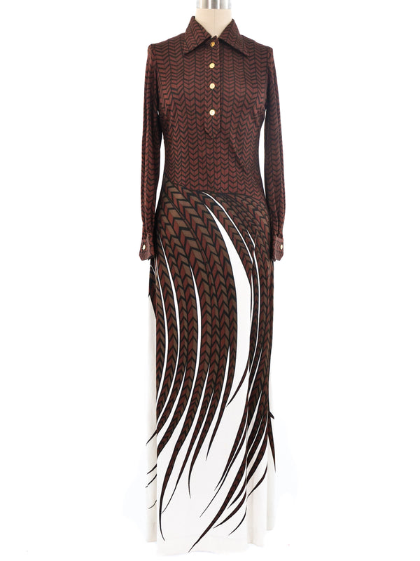 Roberta di Camerino Mixed Print Jersey Dress Dress arcadeshops.com