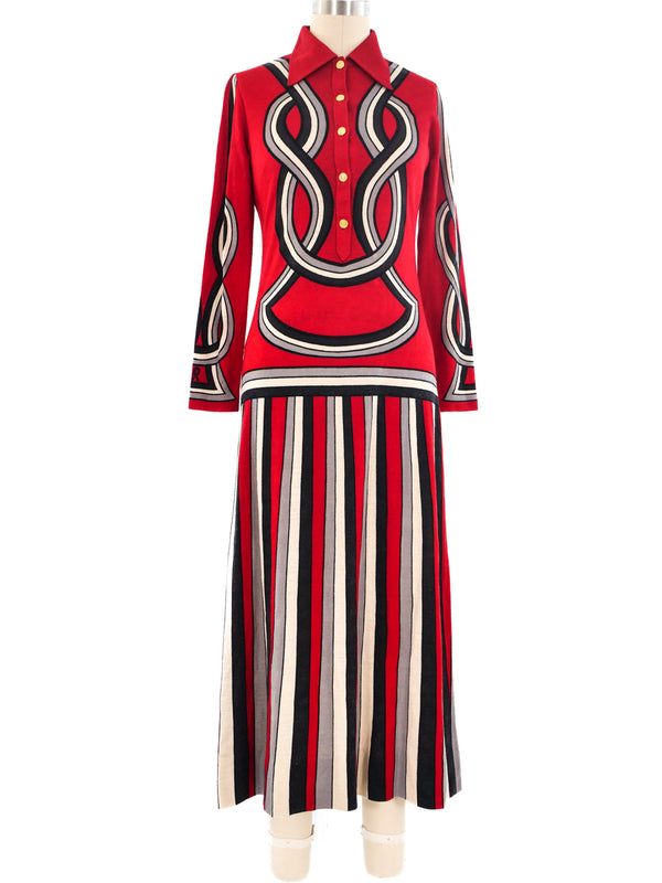 Roberta di Camerino Trompe L'oeil Printed Dress Dress arcadeshops.com