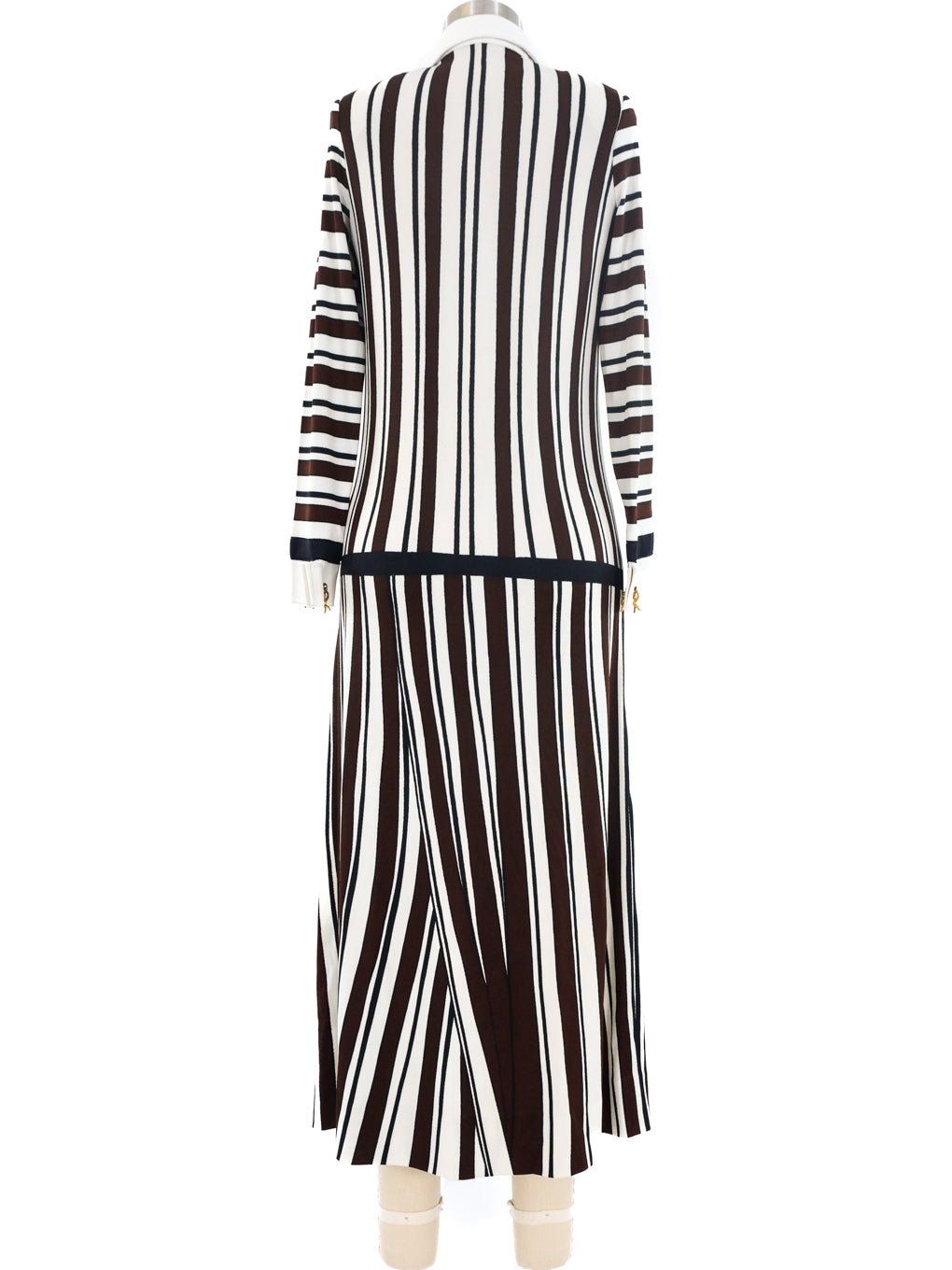 Roberta di Camerino Stripe Printed Jersey Dress