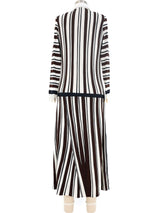 Roberta di Camerino Stripe Printed Jersey Dress Dress arcadeshops.com