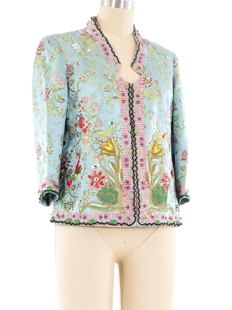 Christian Lacroix Floral Embroidered Jacket Jacket arcadeshops.com