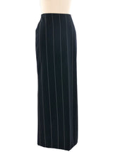 1998 Gianni Versace Pinstripe Maxi Skirt Bottom arcadeshops.com