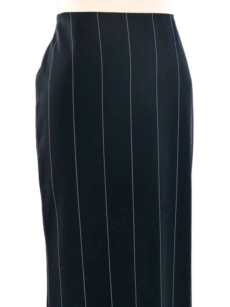 1998 Gianni Versace Pinstripe Maxi Skirt Bottom arcadeshops.com