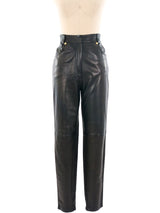 Gianni Versace Leather Pant Bottom arcadeshops.com