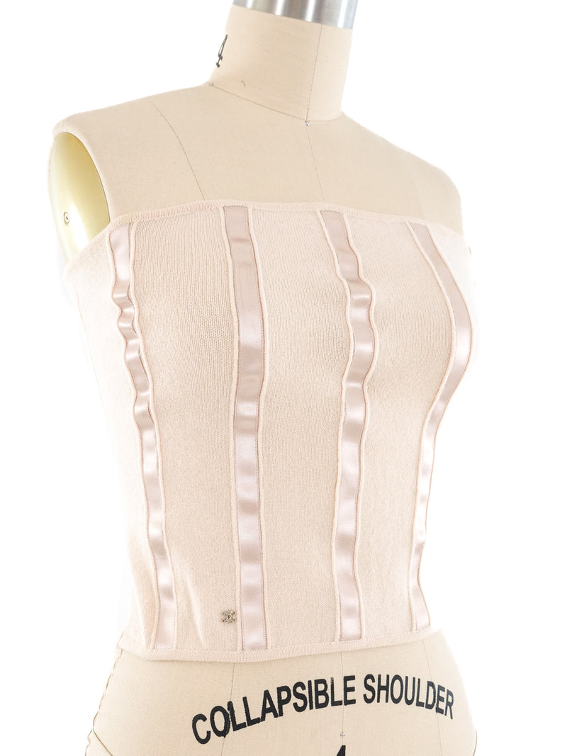 2003 Chanel Cashmere Bustier Top arcadeshops.com