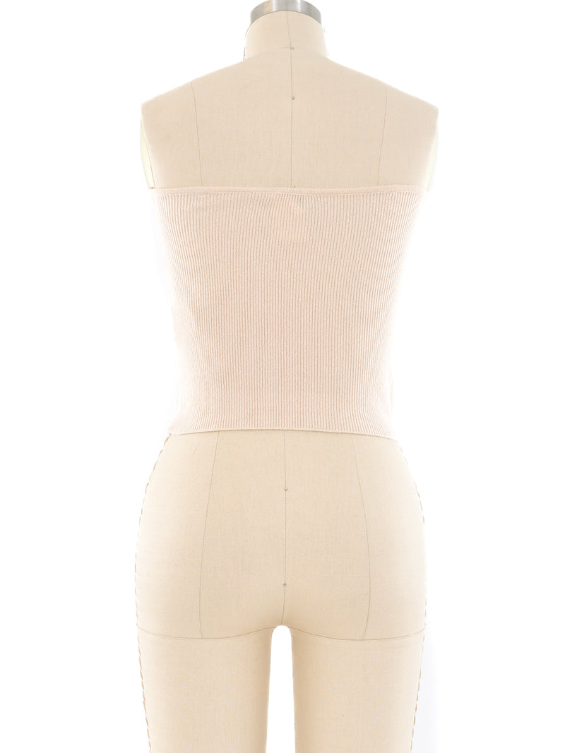 2003 Chanel Cashmere Bustier Top arcadeshops.com