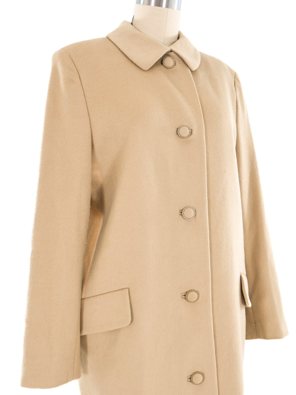 【関税＆送料込み】Versace Brown Wool Coat Wool Single-Breasted Coat Brown | VERSACE US