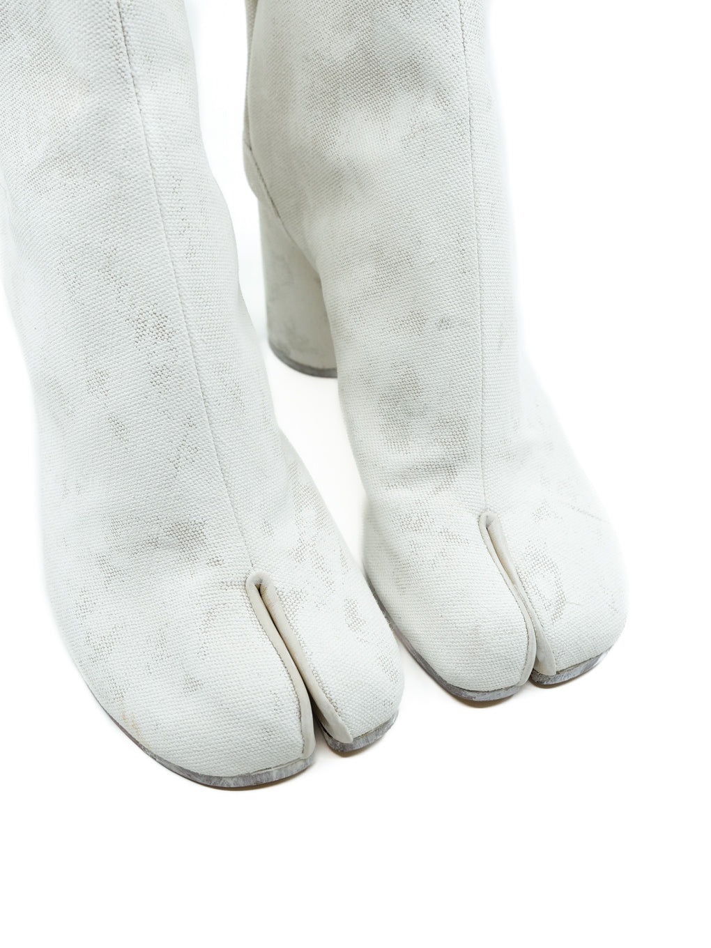 靴 Maison Margiela Tabi boots Tabi Leather Ankle Boots White | Maison Margiela