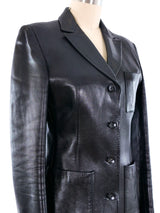 1998 Gucci Leather Blazer Jacket arcadeshops.com