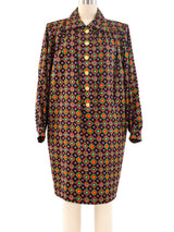 Yves Saint Laurent Dot Pattern Shirt Dress Dress arcadeshops.com