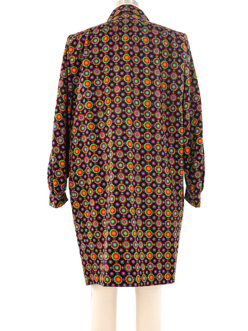 Yves Saint Laurent Dot Pattern Shirt Dress Dress arcadeshops.com