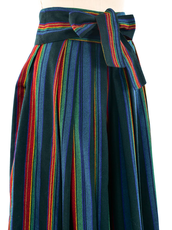 Kenzo Striped Wool Palazzo Shorts Bottom arcadeshops.com