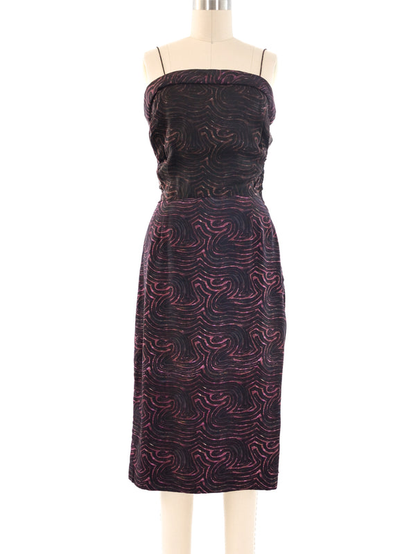 Pauline Trigere Printed Silk Ensemble Suit arcadeshops.com