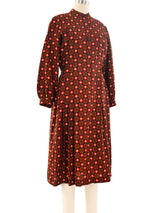 Dot Printed Wool Dress Dress arcadeshops.com