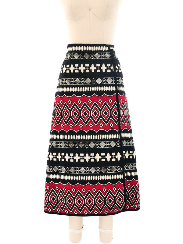 Anne Klein Embroidered Wrap Skirt Bottom arcadeshops.com