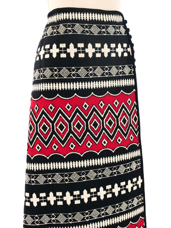 Anne Klein Embroidered Wrap Skirt Bottom arcadeshops.com