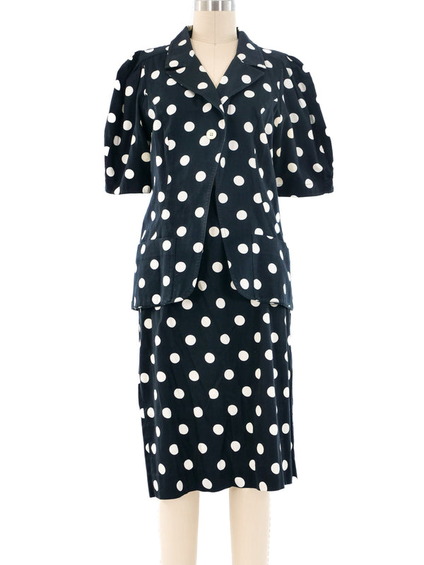 Fendi Polka Dot Skirt Suit Suit arcadeshops.com