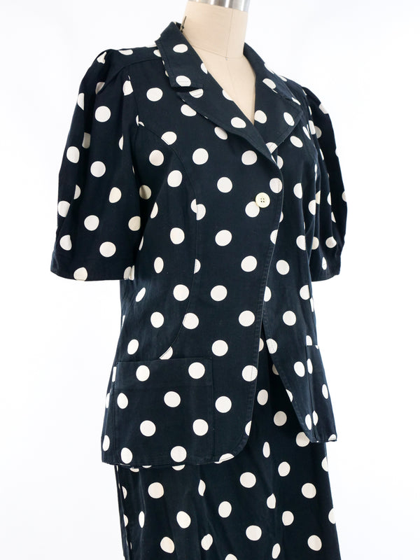 Fendi Polka Dot Skirt Suit Suit arcadeshops.com