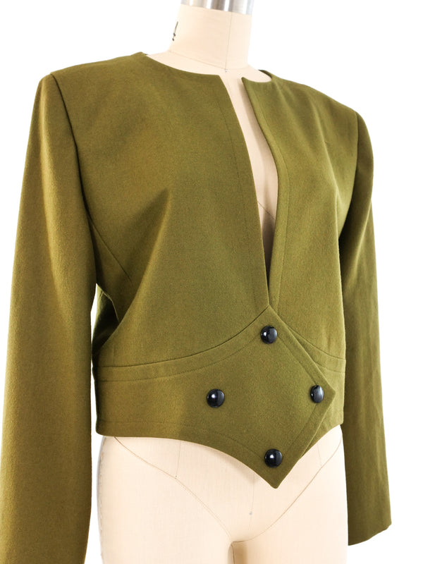 1970's Pierre Cardin Cropped Wool Jacket Jacket arcadeshops.com