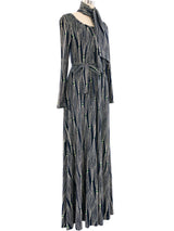 Diane Von Furstenberg Printed Jersey Maxi Dress Dress arcadeshops.com