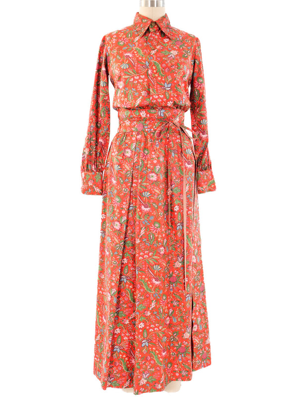 Geoffrey Beene Floral Maxi Skirt Ensemble Suit arcadeshops.com