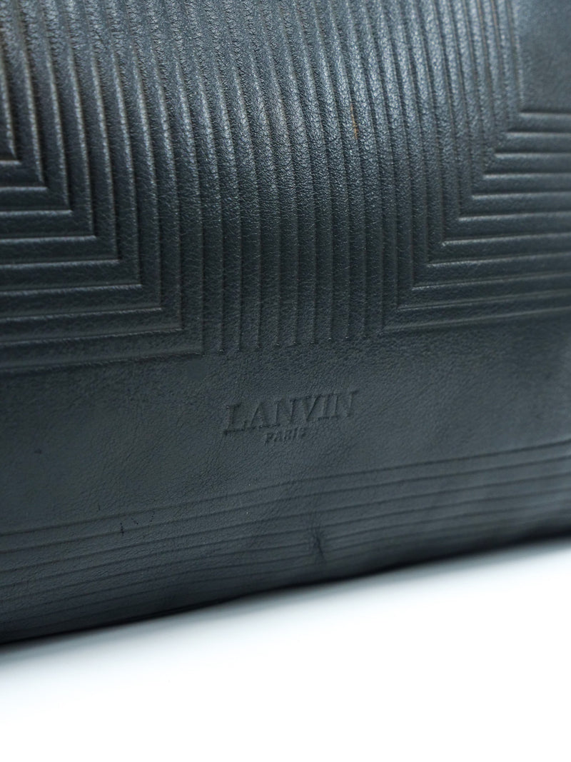 Lanvin Oversized Leather Clutch Accessory arcadeshops.com