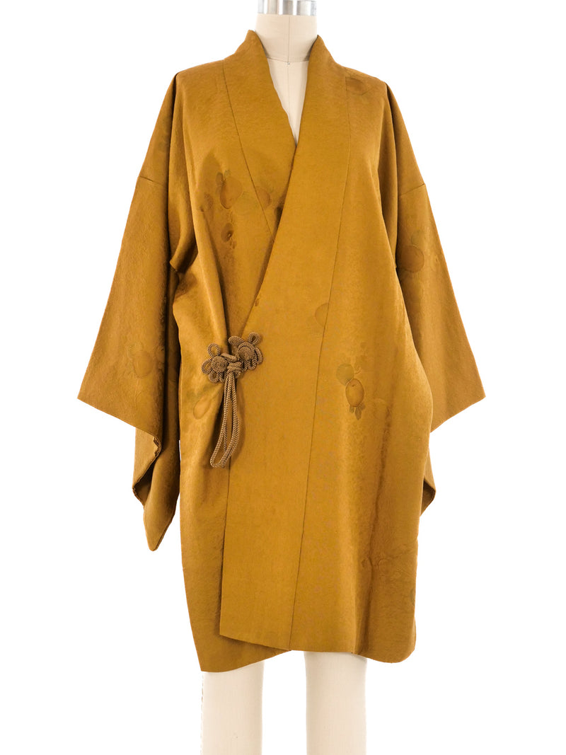 Gold Floral Applique Kimono Jacket arcadeshops.com