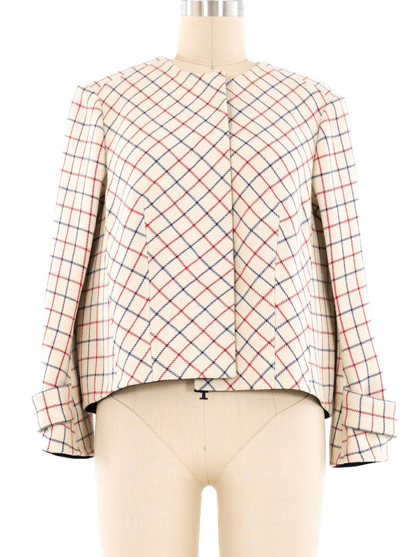 2008 Balenciaga Checkered Wool Jacket Jacket arcadeshops.com