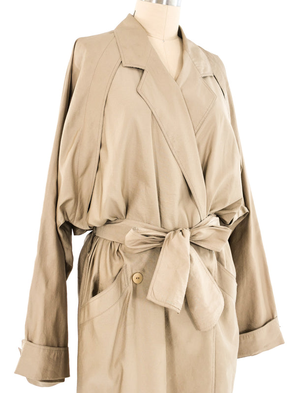 Genny Khaki Trench Coat Outerwear arcadeshops.com