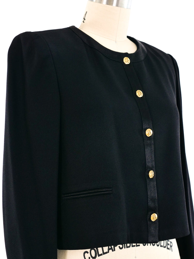 Sonia Rykiel Satin Jacket Ensemble Suit arcadeshops.com