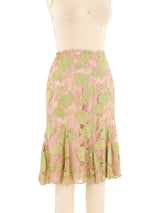 Emanuel Ungaro Pastel Lace Overlay Skirt Bottom arcadeshops.com