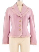John Galliano Pink Wool Blazer Jacket arcadeshops.com