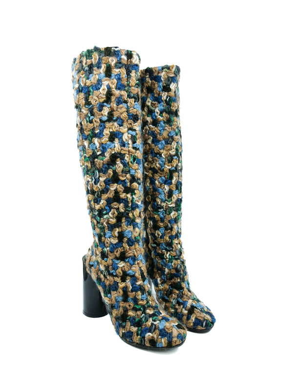 Maison Margiela Wool Tweed Calf Boots, 40 Accessory arcadeshops.com