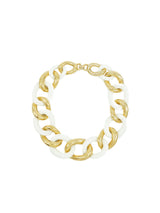 Givenchy Ivory and Goldtone Chain Collar Necklace Jewelry arcadeshops.com