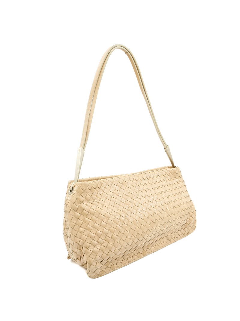 Bottega Veneta Beige Intrecciato Leather Bag Accessory arcadeshops.com