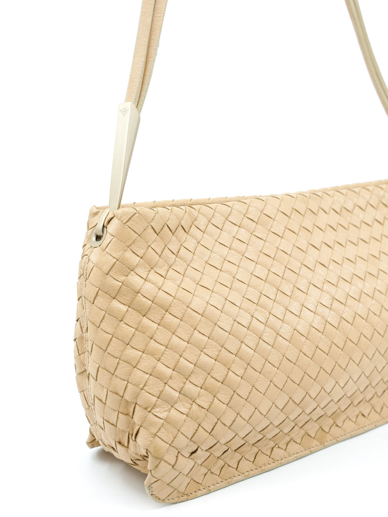 Bottega Veneta Beige Intrecciato Leather Bag Accessory arcadeshops.com