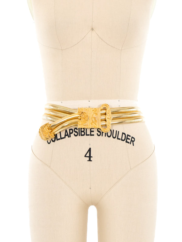 Judith Leiber Goldtone Stretch Belt Accessory arcadeshops.com