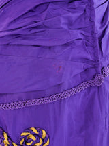 1980's Purple Off the Shoulder Party Dress Dress arcadeshops.com