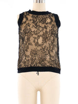 Bill Blass Lace Twin Set Top arcadeshops.com