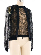 Bill Blass Lace Twin Set Top arcadeshops.com