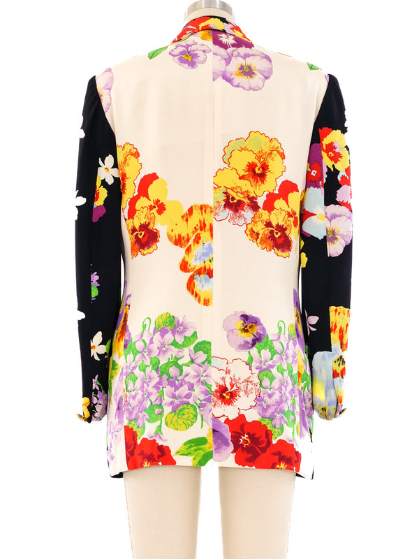 Gianni Versace Floral Printed Blazer Jacket arcadeshops.com