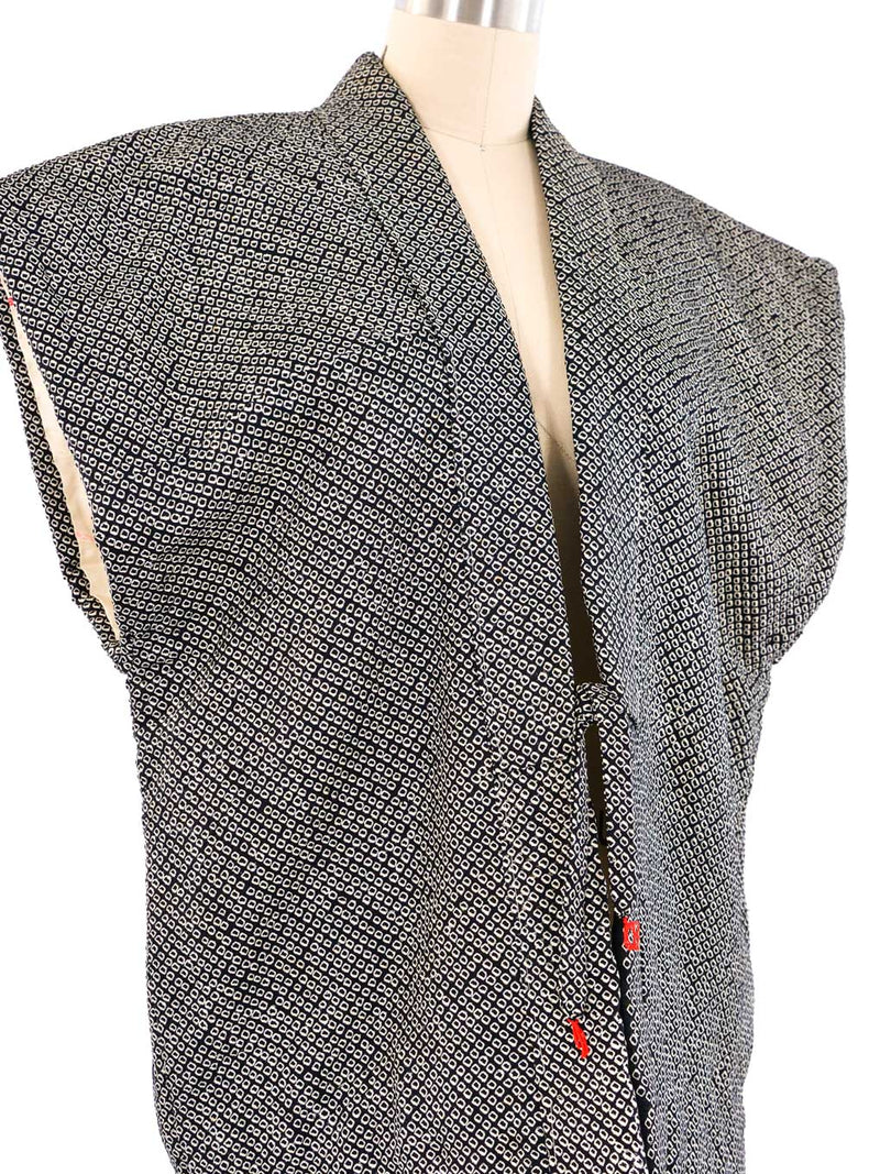 Sleeveless Shibori Kimono Jacket arcadeshops.com