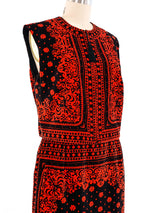 Mr. Dino Bandana Printed Velvet Ensemble Suit arcadeshops.com