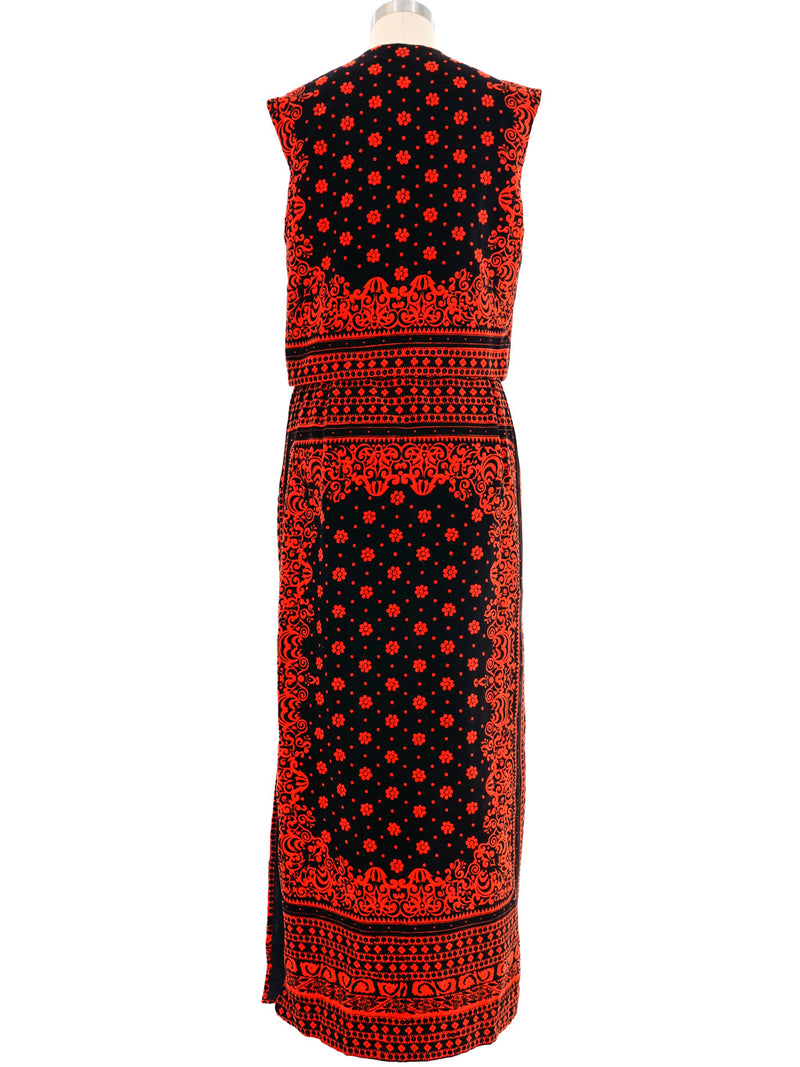 Mr. Dino Bandana Printed Velvet Ensemble Suit arcadeshops.com