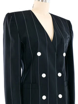 Escada Pinstripe Blazer Jacket arcadeshops.com